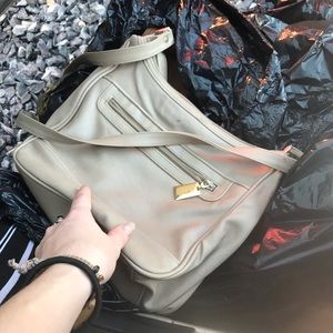 Creme colored purse